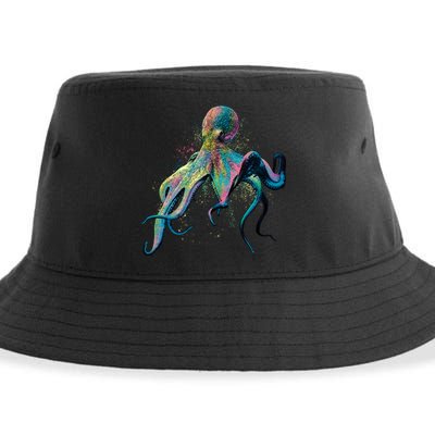 Colorful Octopus Sustainable Bucket Hat