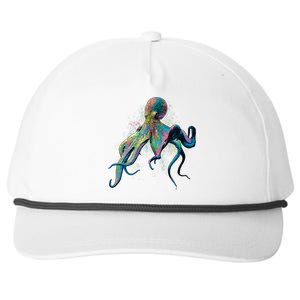 Colorful Octopus Snapback Five-Panel Rope Hat