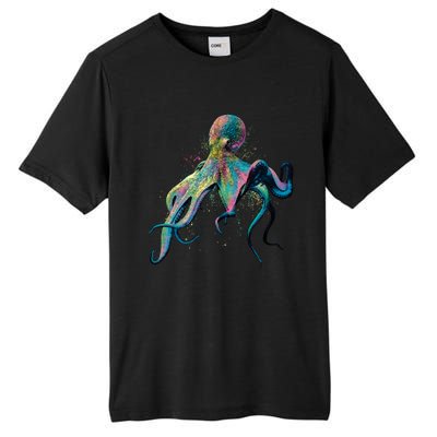 Colorful Octopus Tall Fusion ChromaSoft Performance T-Shirt