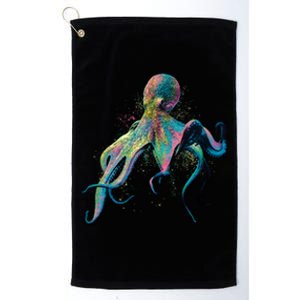 Colorful Octopus Platinum Collection Golf Towel