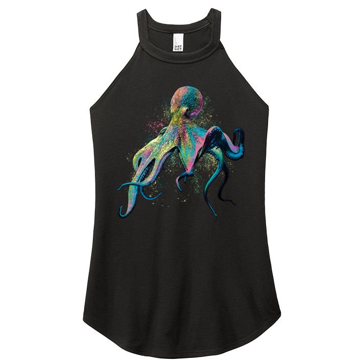 Colorful Octopus Women's Perfect Tri Rocker Tank