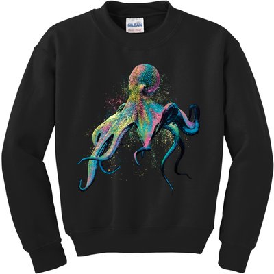 Colorful Octopus Kids Sweatshirt