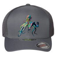 Colorful Octopus Flexfit Unipanel Trucker Cap