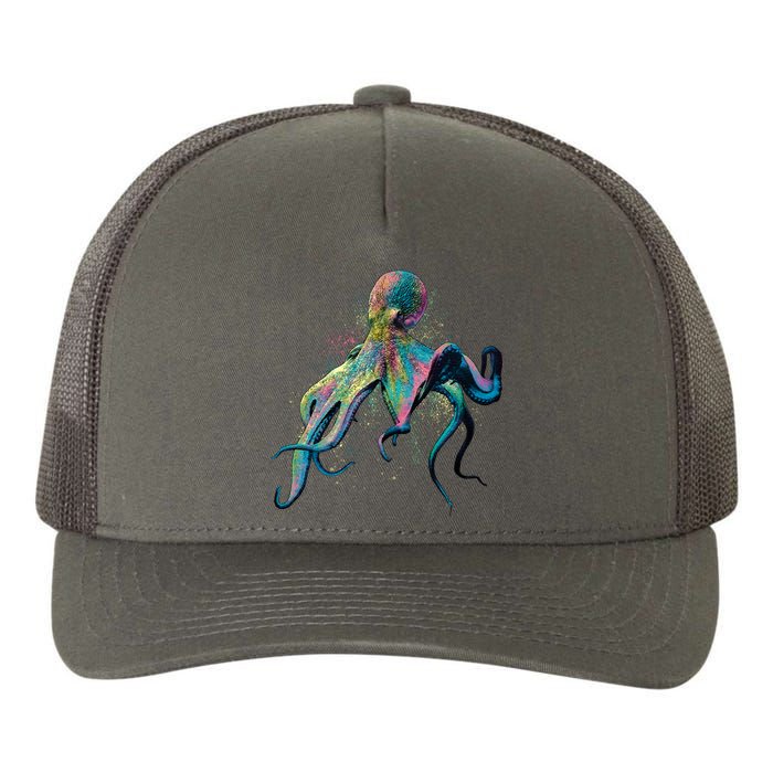 Colorful Octopus Yupoong Adult 5-Panel Trucker Hat