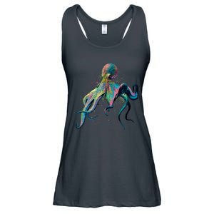 Colorful Octopus Ladies Essential Flowy Tank