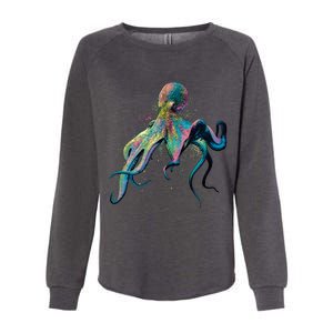 Colorful Octopus Womens California Wash Sweatshirt