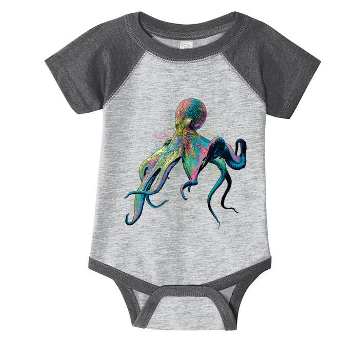 Colorful Octopus Infant Baby Jersey Bodysuit