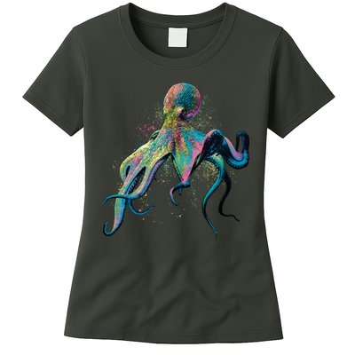 Colorful Octopus Womens T-Shirt