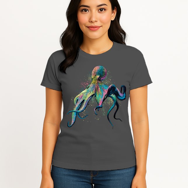 Colorful Octopus Womens T-Shirt