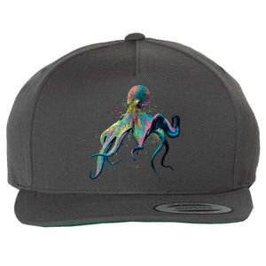 Colorful Octopus Wool Snapback Cap