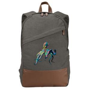 Colorful Octopus Cotton Canvas Backpack