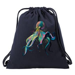 Colorful Octopus Drawstring Bag