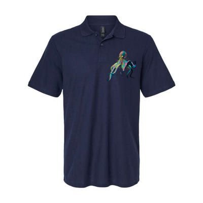 Colorful Octopus Softstyle Adult Sport Polo