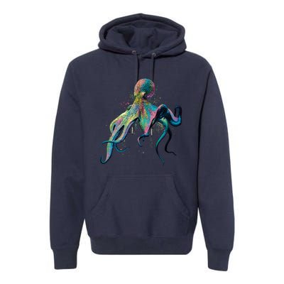 Colorful Octopus Premium Hoodie