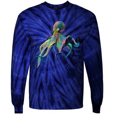 Colorful Octopus Tie-Dye Long Sleeve Shirt