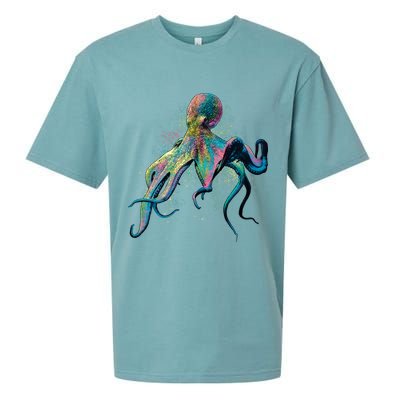 Colorful Octopus Sueded Cloud Jersey T-Shirt