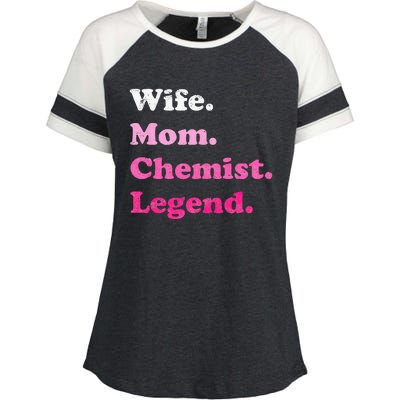 Chemist or Chemistry for Mom Wife Mother's Day Enza Ladies Jersey Colorblock Tee