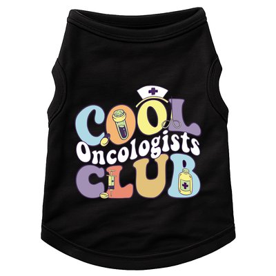 Cool Oncologists Club Oncology Practitioner Squad Groovy Gift Doggie Tank