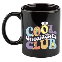 Cool Oncologists Club Oncology Practitioner Squad Groovy Gift 11oz C Handle Ceramic Mug