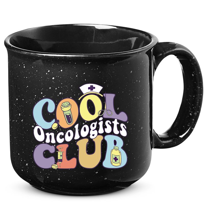 Cool Oncologists Club Oncology Practitioner Squad Groovy Gift 15oz Campfire Ceramic Mug