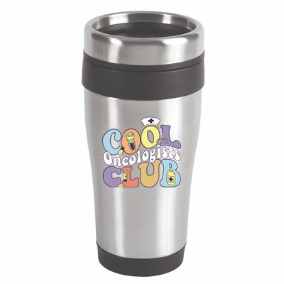 Cool Oncologists Club Oncology Practitioner Squad Groovy Gift 16oz Travel Tumbler