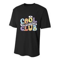 Cool Oncologists Club Oncology Practitioner Squad Groovy Gift Youth Performance Sprint T-Shirt