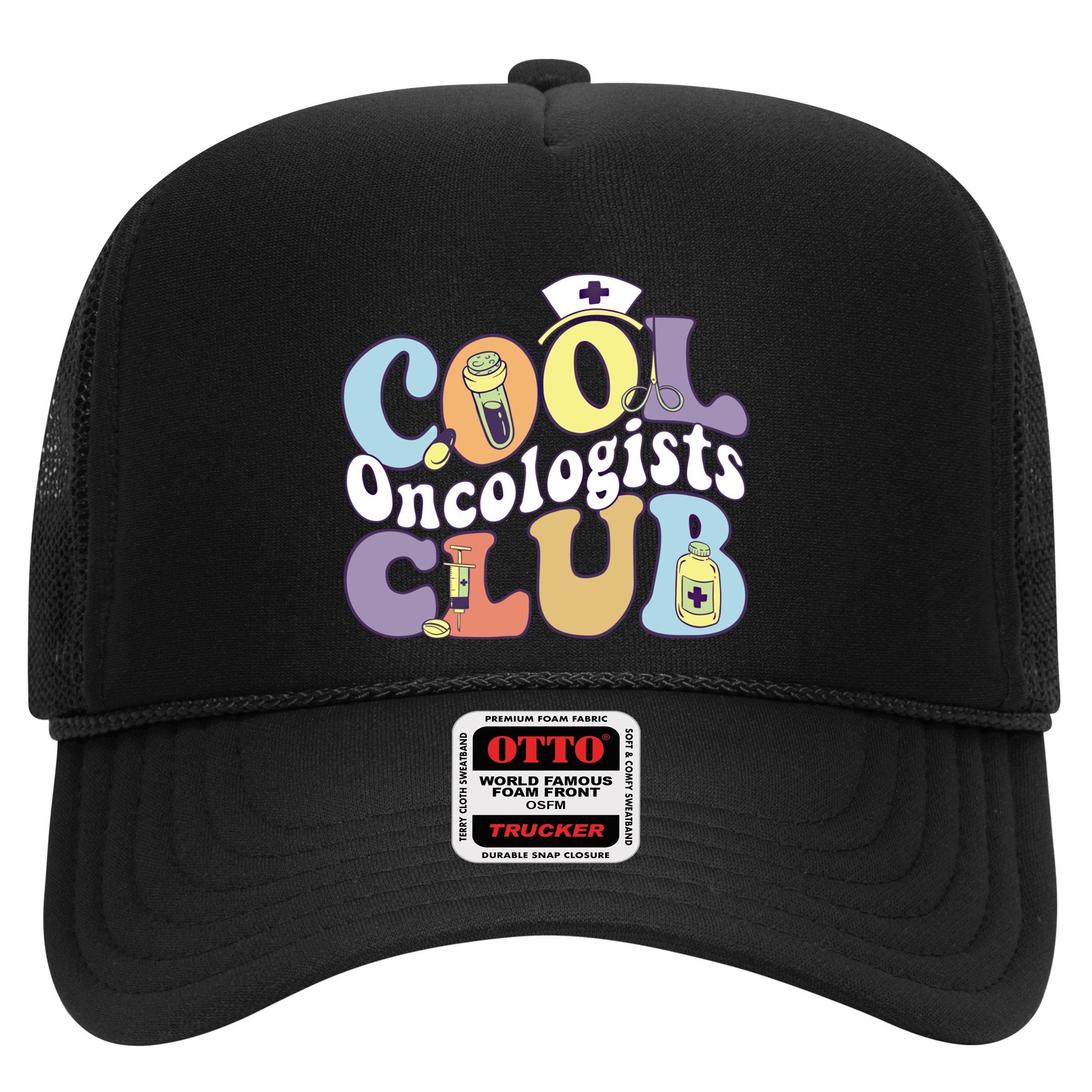 Cool Oncologists Club Oncology Practitioner Squad Groovy Gift Hat