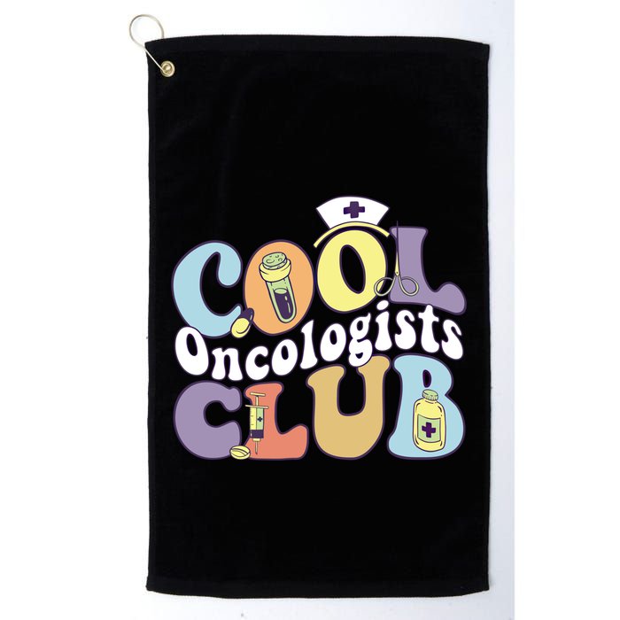Cool Oncologists Club Oncology Practitioner Squad Groovy Gift Golf Towel