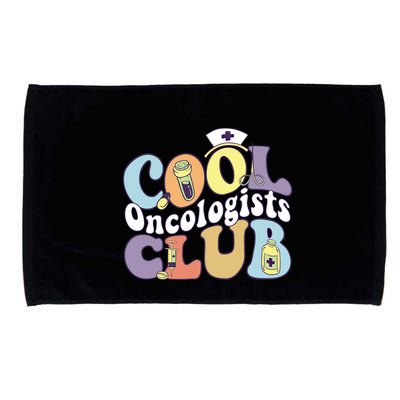 Cool Oncologists Club Oncology Practitioner Squad Groovy Gift Microfiber Hand Towel