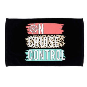 Control On Cruise Leopard Funny Summer Vacation Family Women Microfiber Hand Towel