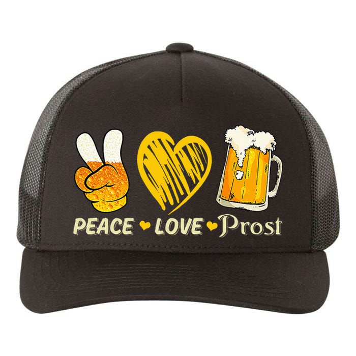 cute oktoberfest costume love prost prost oktoberfest Yupoong Adult 5-Panel Trucker Hat