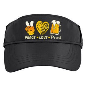 cute oktoberfest costume love prost prost oktoberfest Adult Drive Performance Visor