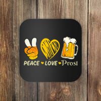 cute oktoberfest costume love prost prost oktoberfest Coaster