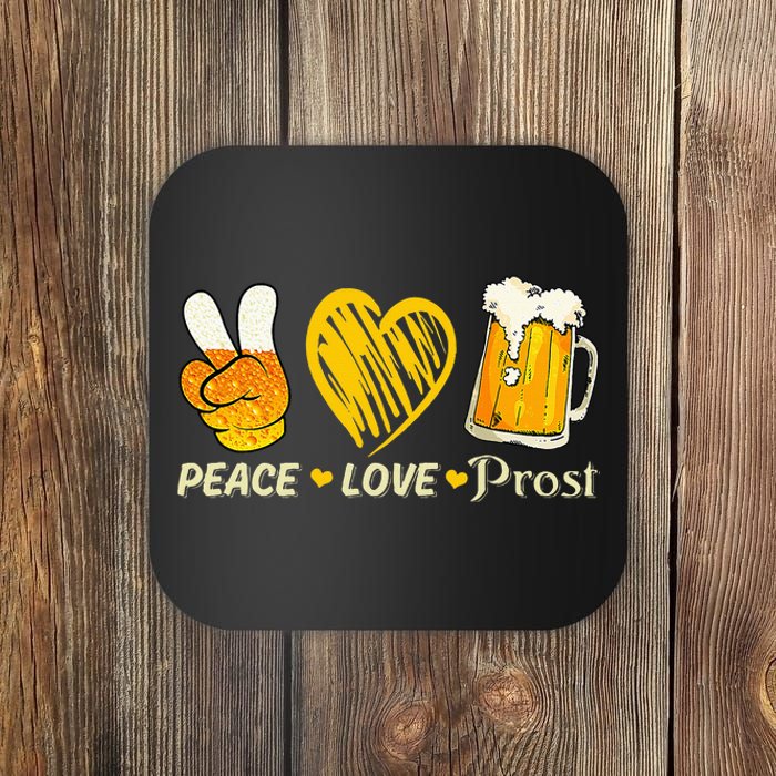 cute oktoberfest costume love prost prost oktoberfest Coaster