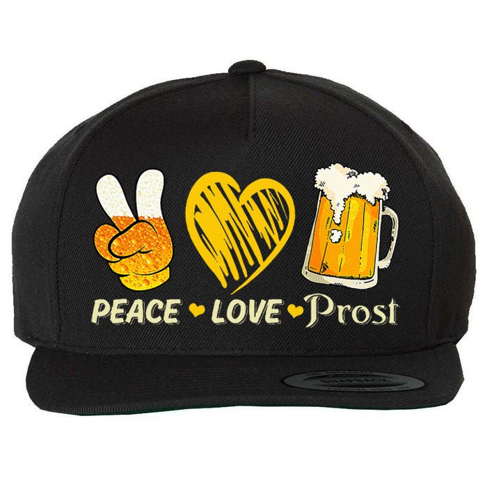 cute oktoberfest costume love prost prost oktoberfest Wool Snapback Cap