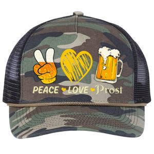 cute oktoberfest costume love prost prost oktoberfest Retro Rope Trucker Hat Cap