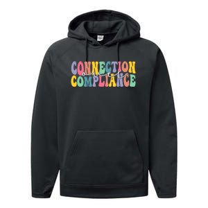 Connection Over Compliance Autism Awareness Month Performance Fleece Hoodie