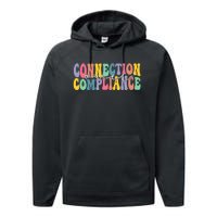 Connection Over Compliance Autism Awareness Month Performance Fleece Hoodie