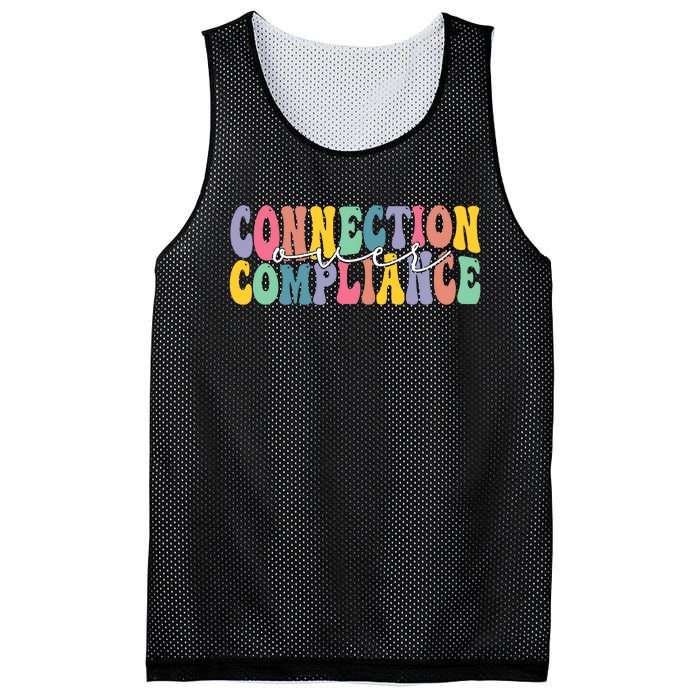 Connection Over Compliance Autism Awareness Month Mesh Reversible Basketball Jersey Tank