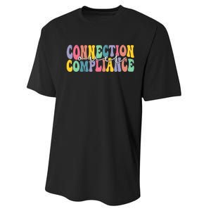 Connection Over Compliance Autism Awareness Month Performance Sprint T-Shirt