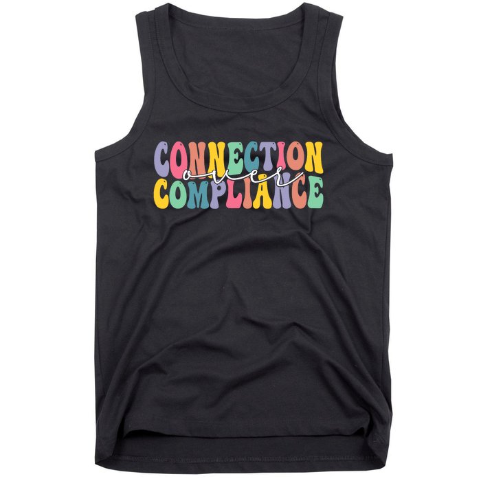 Connection Over Compliance Autism Awareness Month Tank Top