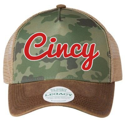 Cincinnati Ohio Classic Red Script Cincy City Legacy Tie Dye Trucker Hat