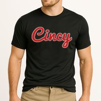 Cincinnati Ohio Classic Red Script Cincy City Cooling Performance Crew T-Shirt