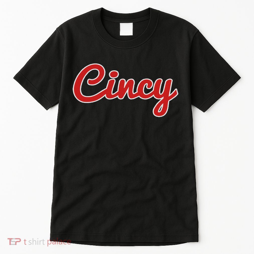 Cincinnati Ohio Classic Red Script Cincy City Tall T-Shirt