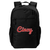 Cincinnati Ohio Classic Red Script Cincy City Backpack