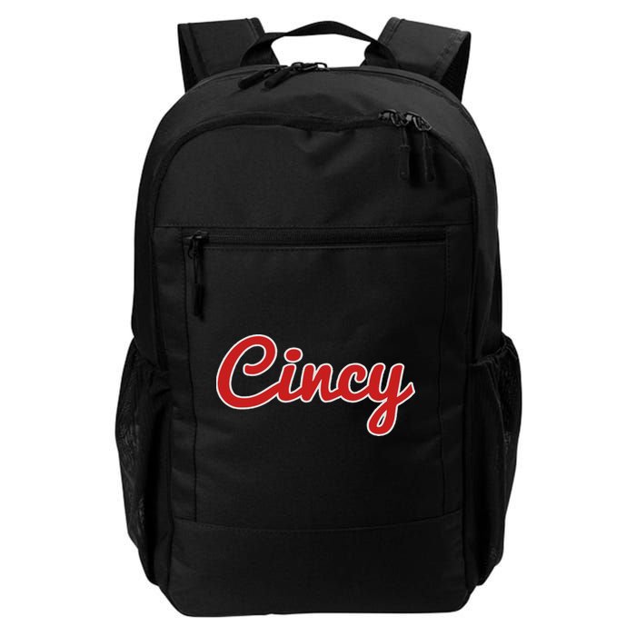 Cincinnati Ohio Classic Red Script Cincy City Backpack