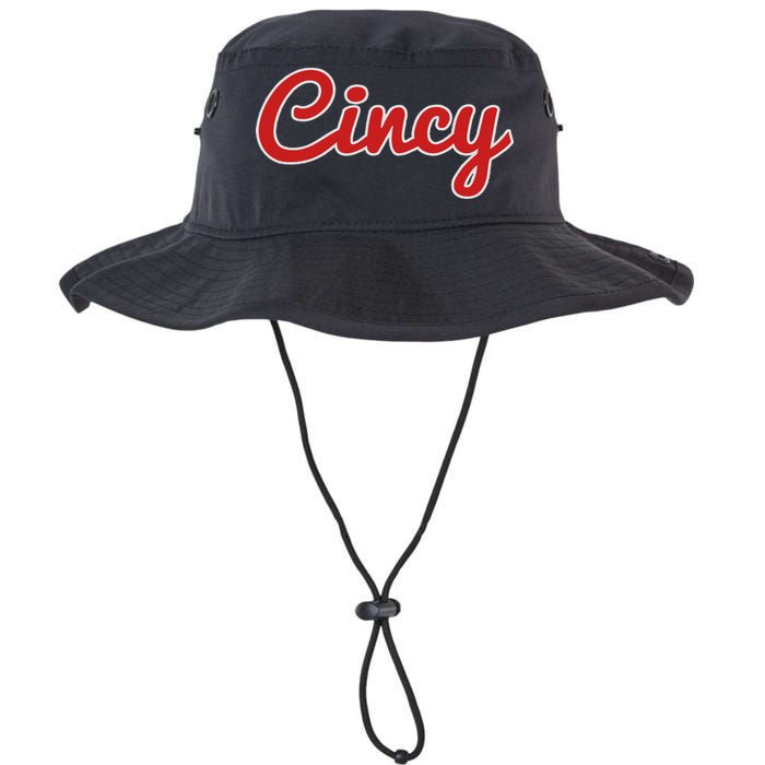 Cincinnati Ohio Classic Red Script Cincy City Bucket Hat