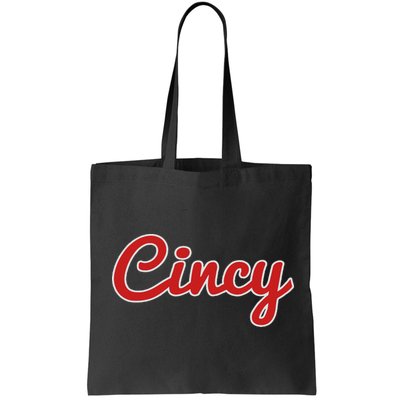 Cincinnati Ohio Classic Red Script Cincy City Bag