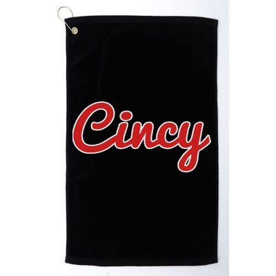 Cincinnati Ohio Classic Red Script Cincy City Golf Towel