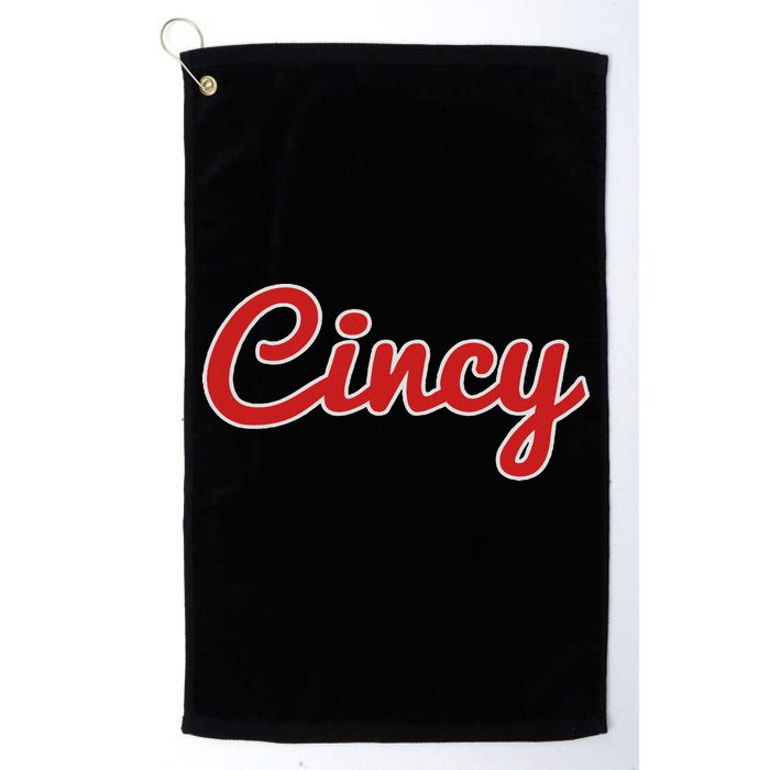 Cincinnati Ohio Classic Red Script Cincy City Golf Towel